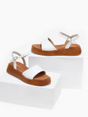 Σανδάλια flatforms δερμάτινα Ragazza 01160