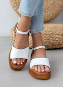 Σανδάλια flatforms δερμάτινα Ragazza 01160