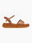 Σανδάλια flatforms δερμάτινα Ragazza 01160