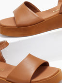 Σανδάλια flatforms δερμάτινα Ragazza 01160