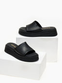 Σανδάλια flatforms δερμάτινα Ragazza 01235