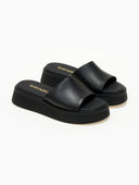 Σανδάλια flatforms δερμάτινα Ragazza 01235