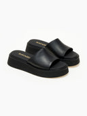 Σανδάλια flatforms δερμάτινα Ragazza 01235