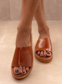 Σανδάλια flatforms δερμάτινα TFP - Ταμπά - thefashionproject.gr - TFP