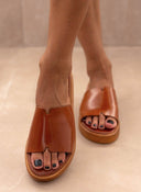 Σανδάλια flatforms δερμάτινα TFP - Ταμπά - thefashionproject.gr - TFP