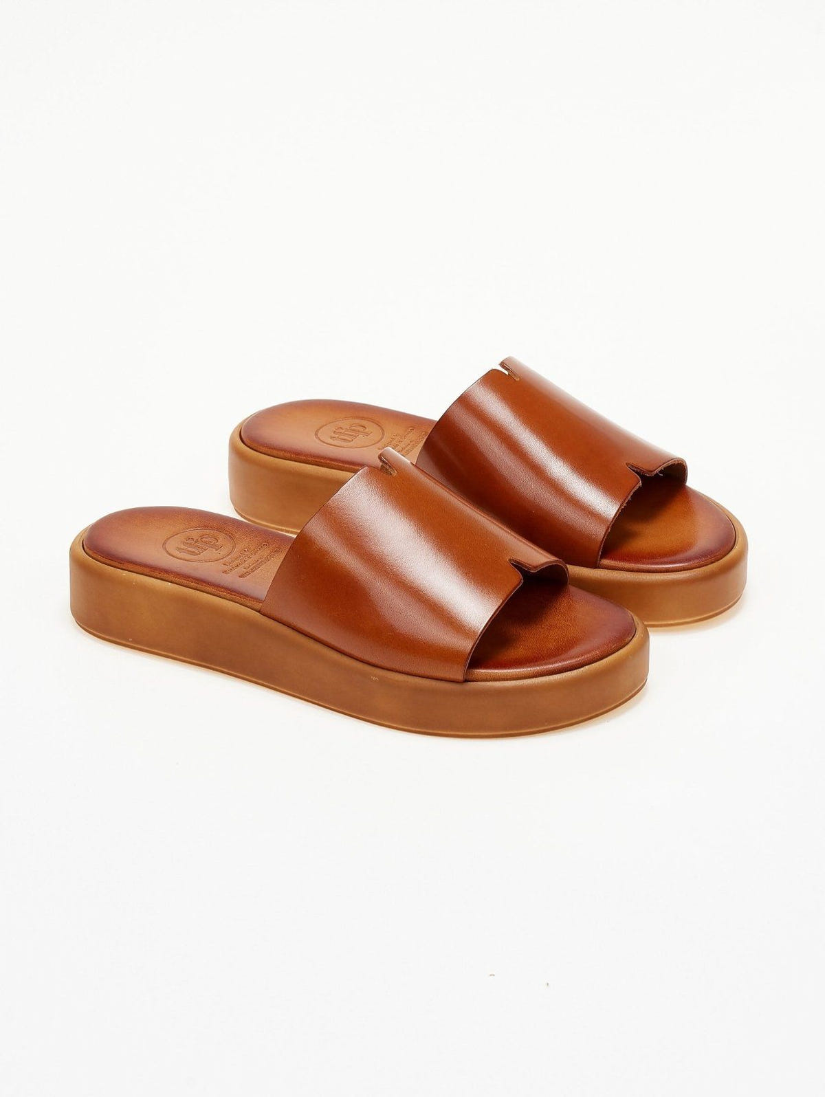 Σανδάλια flatforms δερμάτινα TFP - Ταμπά - thefashionproject.gr - TFP