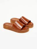 Σανδάλια flatforms δερμάτινα TFP - Ταμπά - thefashionproject.gr - TFP