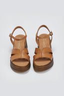 Σανδάλια flatforms δερμάτινα TFP - Ταμπά - thefashionproject.gr - TFP
