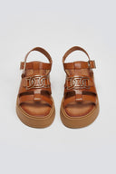 Σανδάλια flatforms δερμάτινα Tfp - Ταμπά - thefashionproject.gr - TFP