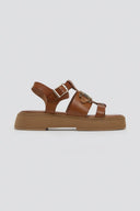 Σανδάλια flatforms δερμάτινα Tfp - Ταμπά - thefashionproject.gr - TFP