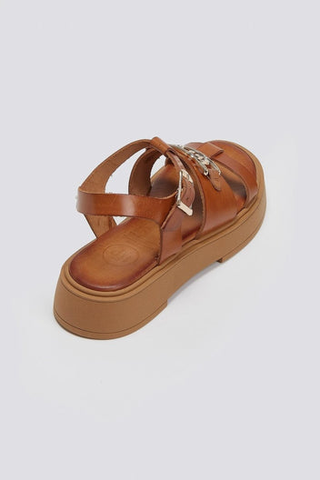Σανδάλια flatforms δερμάτινα Tfp - Ταμπά - thefashionproject.gr - TFP