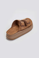 Σανδάλια flatforms δερμάτινα ZEFI FANTASY SANDALS - Κάμελ - thefashionproject.gr - FANTASY SANDALS
