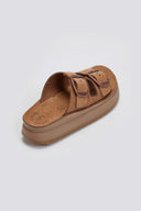 Σανδάλια flatforms δερμάτινα ZEFI FANTASY SANDALS - Κάμελ - thefashionproject.gr - FANTASY SANDALS