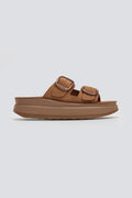 Σανδάλια flatforms δερμάτινα ZEFI FANTASY SANDALS - Κάμελ - thefashionproject.gr - FANTASY SANDALS