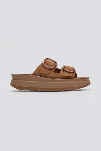 Σανδάλια flatforms δερμάτινα ZEFI FANTASY SANDALS - Κάμελ - thefashionproject.gr - FANTASY SANDALS
