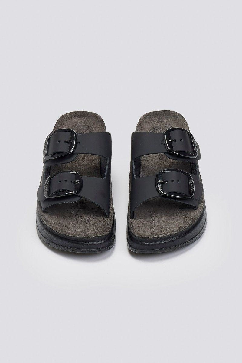Σανδάλια flatforms δερμάτινα ZEFI FANTASY SANDALS - Μαύρο - thefashionproject.gr - FANTASY SANDALS