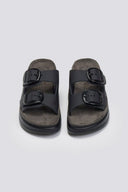 Σανδάλια flatforms δερμάτινα ZEFI FANTASY SANDALS - Μαύρο - thefashionproject.gr - FANTASY SANDALS
