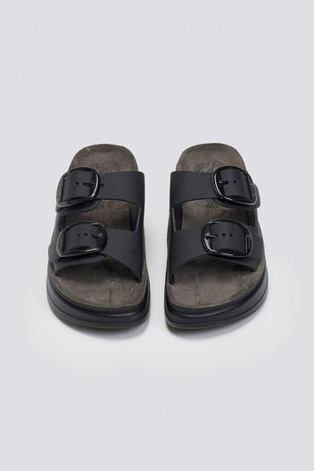 Σανδάλια flatforms δερμάτινα ZEFI FANTASY SANDALS - Μαύρο - thefashionproject.gr - FANTASY SANDALS