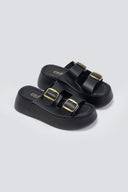 Σανδάλια flatforms Estil - Μαύρο - thefashionproject.gr - Estil