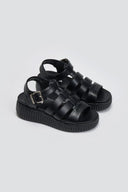 Σανδάλια flatforms gladiator Refresh 172691 - Μαύρο - thefashionproject.gr - Refresh