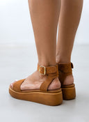 Σανδάλια flatforms καστόρινα Estil - Ταμπά - thefashionproject.gr - Estil