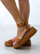 Σανδάλια flatforms καστόρινα Estil - Ταμπά - thefashionproject.gr - Estil