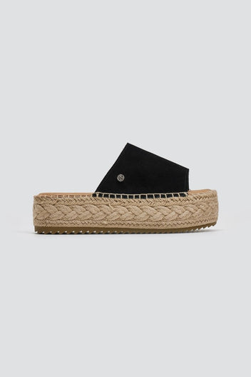 Σανδάλια flatforms καστόρινα Xti 143639 - Μαύρο - thefashionproject.gr - Xti Footwear