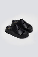 Σανδάλια flatforms με άνοιγμα Iris Sandals - Μαύρο - thefashionproject.gr - IRIS