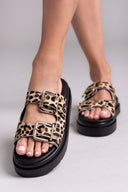 Σανδάλια flatforms με print Mariella Fabiani 2551/95 - Leopard - thefashionproject.gr - Mariella Fabiani