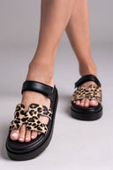 Σανδάλια flatforms με print Mariella Fabiani 2554/91 - Leopard - thefashionproject.gr - Mariella Fabiani