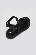Σανδάλια flatforms με στρας MARIAMARE - Μαύρο - thefashionproject.gr - MARIAMARE