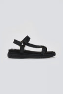 Σανδάλια flatforms με στρας MARIAMARE - Μαύρο - thefashionproject.gr - MARIAMARE
