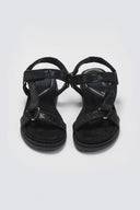 Σανδάλια flatforms με στρας MARIAMARE - Μαύρο - thefashionproject.gr - MARIAMARE