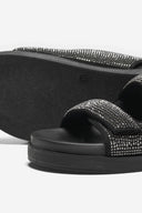 Σανδάλια flatforms με στρας ONLY 15319594 - Μαύρο - thefashionproject.gr - ONLY