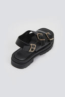 Σανδάλια flatforms με τοκάδες Only 15341274 - Μαύρο - thefashionproject.gr - ONLY