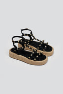 Σανδάλια flatforms με τρουκς ERYNN - Μαύρο - thefashionproject.gr - ERYNN