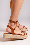 Σανδάλια flatforms με τρουκς ERYNN - Ταμπά - thefashionproject.gr - ERYNN