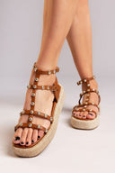 Σανδάλια flatforms με τρουκς ERYNN - Ταμπά - thefashionproject.gr - ERYNN