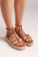Σανδάλια flatforms με τρουκς ERYNN - Ταμπά - thefashionproject.gr - ERYNN