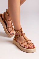 Σανδάλια flatforms με τρουκς ERYNN - Ταμπά - thefashionproject.gr - ERYNN