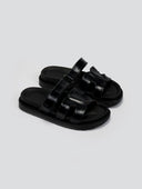 Σανδάλια flatforms με velcro ERYNN - Μαύρο - thefashionproject.gr - ERYNN