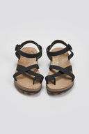 Σανδάλια flatforms nubuck RIVER FANTASY SANTALS - Μαύρο - thefashionproject.gr - FANTASY SANDALS