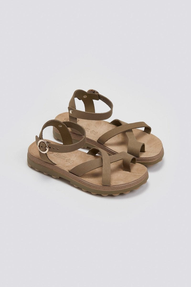 Σανδάλια flatforms nubuck RIVER FANTASY SANTALS - Τάουπε - thefashionproject.gr - FANTASY SANDALS