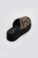 Σανδάλια flatforms ponyskin με print 2552/05 - Leopard - thefashionproject.gr - Mariella Fabiani