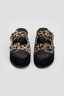 Σανδάλια flatforms ponyskin με print 2552/05 - Leopard - thefashionproject.gr - Mariella Fabiani