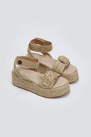 Σανδάλια flatforms ψάθινα Mariella Fabiani 2512/05 - Μπεζ - thefashionproject.gr - Mariella Fabiani