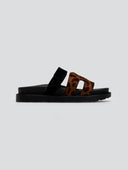 Σανδάλια flatforms suede με velcro ERYNN - Leopard - thefashionproject.gr - ERYNN