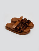 Σανδάλια flatforms suede με velcro ERYNN - Leopard - thefashionproject.gr - ERYNN