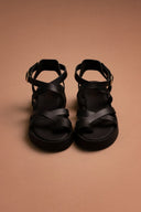 Σανδάλια flatforms Tfp - Μαύρο - thefashionproject.gr - TFP