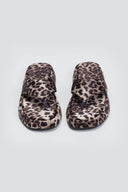 Σανδάλια flatforms υφασμάτινα με print - Leopard - thefashionproject.gr - Bellucci